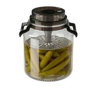 Generisch Pot de aigre | Bidon hermétique de 5 litres avec poignée - Récipient pour concombres aigres pour brasserie, cuisine, comptoir et plan de travail, aliments, farine, sucre et café