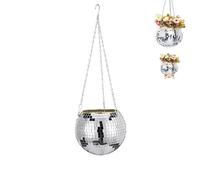 Generisch Pot de fleurs à suspendre avec chaîne et crochets, pour décoration intérieure, décoration murale, protection de plante pour une utilisation en intérieur et en extérieur, taille S