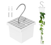 Generisch Pot de fleurs réglable avec couvercle et crochet - 9,1 x 9,1 x 7 cm - Panier réglable - Planteur de jardin vertical - Pot ou de terre pour maison, fête, anniversaire