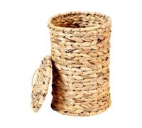 Generisch Poubelle décorative en de - Poubelle tressée | Poubelle de cuisine tressée à la main avec couvercle pour chambre à coucher, salon, bureau et hôtel - Design naturel