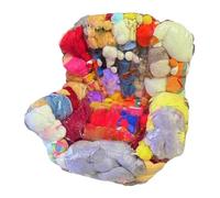 Generisch Pouf de rangement transparent pour animaux en peluche | Porte-jouets 2 en 1 | Doudou anti-fuite pour l'intérieur | Chambre d'enfant, salon, salle de jeux