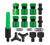 Generisch Raccord de tuyau d'arrosage - Valve multifonction anti-fuite - Raccord enfichable - Pour jardin, cour, bateau, lavabo, trottoir, terrasse, portail, maison