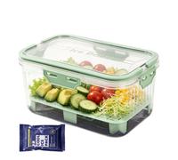 Generisch Récipient pour réfrigérateur 2 hermétique portable | Récipient de cuisine pour fraises et