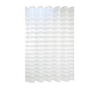 Generisch Rideau de douche en tissu ou tissu polyester doux et lavable en machine, blanc, de qualité hôtelière, pour baignoire, étagère de chambre d'enfant, fille, 80 x 180 cm