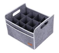 Generisch Sac à vin en feutre à 12 flux | Porte-rangement champagne avec poignées | Bouteille de vin réutilisable pour le rangement et les lampes de transport, pique-nique, bière, boissons