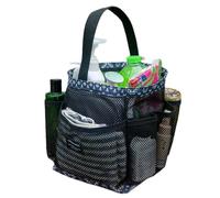 Generisch Sac de douche en maille, sac de rangement portable en maille - Organiseur de piscine, panier de douche à séchage rapide, sac de plage en maille, organisateur de douche pour articles de