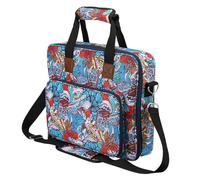 Generisch Sac de rangement pour accessoires de broderie - Organiseur de , sac de transport, mallette de bricolage portable | Support de kit de avec plusieurs poches, crochet et pneus