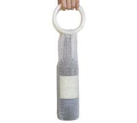 Generisch Sac de transport pour bouteille de vin | Filet en strass avec poignée pour bouteille de vin, pour fêtes, mariages, pique-niques, dîners, vacances, rangement, Blanc, Siehe Beschreibung, Voir