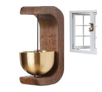Generisch Sonnette de porte magnétique puissante en bois - Style vintage - Alarme sonore claire avec aimant puissant - Décoration intérieure pour porte de réfrigérateur