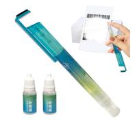 Generisch Stylo pulvérisateur de confidentialité, 2 en 1, séchage rapide et portable, liquide correcteur blanc, pour documents, colis, reçus, factures, étiquettes et bureau à domicile