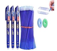 Generisch Stylos gel effaçables, stylos à encre effaçable fine, écriture lisse et confortable, font disparaître les erreurs, stylo à encre sûre pour mots croisés, puzzles, planificateur, école, bureau