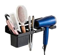 Generisch Support de sèche-cheveux monté - Étagère de rangement étanche, organisateur d'outils de fer à lisser, solution de bureau de salon, utilisation à la maison dans le dortoir, accessoires de