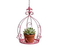 Generisch Support de suspension en métal robuste avec chaîne, pour la présentation et la décoration de fleurs, à l'intérieur comme à l'extérieur, sur le balcon, la terrasse, ainsi que dans
