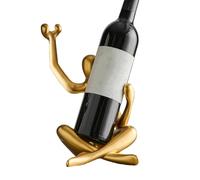 Generisch Support de vin pour plan de travail, étagère à vin de table | Porte-bouteille de vin décoratif en résine sans décapsuleur | Ative bouteilles de vin, sculpture de table à manger, statue