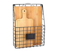 Generisch Support mural pour documents, organiseur mural pour documents et dossiers - Panier de rangement en métal - Décoration moderne pour maison, bureau, école, livres, jouets