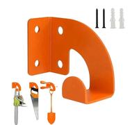 Generisch Support mural robuste en acier pour tronçonneuse - Porte-outils résistant à la rouille pour atelier, garage, organisation de pelles, balais, câbles, tuyaux, tronçonneuses électriques