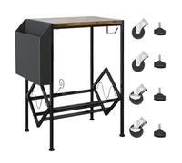 Generisch Support pour disques vinyles à double niveau, table de rangement | Pour organiser le salon, le coin, le bureau, la chambre à coucher, le studio, l'appartement et la salle de bain
