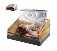 Generisch Support pour tourne-disque - Grande capacité - Surface antidérapante moderne - Rangement décoratif et présentation pour livres - Snacks, jouets, maison, chambre à coucher, salon, bureau