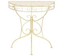 Generisch Table d'appoint semi-ronde en métal doré style vintage 72 x 36 x | Aspect élégant, construction en métal robuste, avec support mural, pour plantes et vases