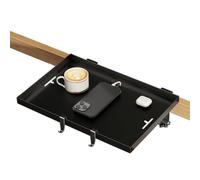 Generisch Table de chevet avec plateau pour lit superposé | Organiseur pliable avec gestion des câbles pour smartphone, tasse, livre, lunettes, appartement, lit supérieur