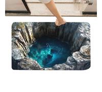 Generisch Tapis à illusion optique 3D - Trou esthétique antidérapant - Tapis 3D - Convient pour cuisine, salle de bain, entrée, terrasse, intérieur et décoration d'Halloween