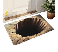 Generisch Tapis à illusion optique antidérapant | 50 x 80 cm - Piège visuel - Tapis de sol pour extérieur, salle de bain, porte d'entrée, chambre à coucher, balcon, salon