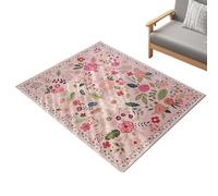Generisch Tapis bohème - 230 x 160 cm - Vintage - Antidérapant - Revêtement | Tapis de salon de style bohème pour salon, chambre d'enfant, couloir, appartement, maison de campagne