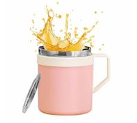 Generisch Tasse à café - Tasse isotherme en acier inoxydable anti-fuite pour boissons chaudes - Tasse de avec couvercle pour café en déplacement - Pour femmes, hommes, maison, cuisine, bureau