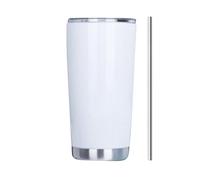 Generisch Tasses à sublimation | Gobelet sous vide à double paroi en acier inoxydable de 20 oz avec couvercle anti-fuite | Tasses fines réutilisables, tasses droites, cadeau pour le bricolage
