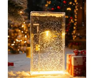 Generisch The Magic Snows Lamp, Snowtales, Night Street Lamps Night Street Lamp Christmas Snow Scene Light DIY Materials, Snow Scenery Night Light for Indoor Holiday Decorating (1 pièce)
