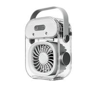 Generisch Ventilateur à brume avec réservoir d'eau et éclairage | Ventilateur à brume personnel pour chambre à coucher, table de chevet, dortoir, extérieur, camping,