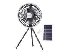 Generisch Ventilateur extérieur solaire - Souffleur de sol et de table avec trépied