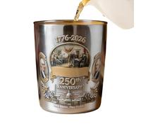 Generisch Verres à vin Bourbon Amérique 250e anniversaire - Verres à whisky de collection pour pères, maris, barmans, amateurs, collectionneurs, bar à domicile, restaurants, hôtels, clubs et étagères