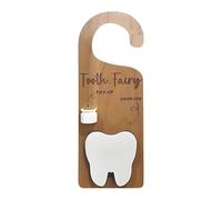 Generisch Zahnfairy Hanger - Boîte en bois avec fente pour l'argent - Collection de cintres pour et filles - Porte de chambre