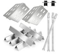 Genesis 300 310 Series Grill Parts Kit for Weber Genesis E310 E330 S310 E320 S330 EP310 S310 S320 EP330 Parts, SUS 304 Stainless Steel Flavorizer Bars Heat Deflector Burner Tube Kit, 7620 7622 62752