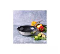 Geneva Wok inox revêtement céramique GreenPan D28 cm