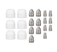 GENGUTOO - consommables de torche de découpe Plasma, en acier inoxydable, céramique, Kit de pointes de résistance à l'usure pour les travaux de soudage