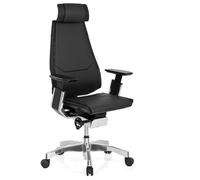 GENIDIA PRO | Cuir - Siège de bureau haut de gamme Noir