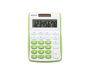 Genie 120 G Calculatrice de Bureau - Calculatrice 8 Chiffres Solaire et à Pile, Grand Écran LCD Incliné, Fonctions Pourcentage et Racine Carrée, Mémoire, Compacte pour Bureau, École et Maison