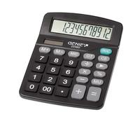Genie Calculatrice de bureau 225 BD – 12 chiffres – Dual-Power solaire et batterie – Noir