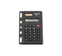 GENIE 325 Calculatrice de Poche 8 Chiffres, Calculatrice Solaire et à Pile, Perforation Universelle pour Classeur et Organiseur, Règle Intégrée de 10 cm, Calculs de Base, Pourcentage et Racine Carrée