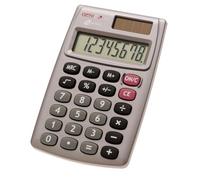 Genie 510 Calculatrice de Poche - Calculatrice Solaire et à Pile avec Écran LCD 8 Chiffres - Fonctions Pourcentage, Racine Carrée et Mémoire - Calculatrice Compacte pour École, Bureau et Maison