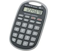 GENIE 982 AM Calculatrice de Poche à 8 Chiffres (œillet de Fixation, Alimentation par Pile, Design Robuste) Gris