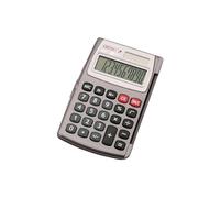 Genie calculatrice 520 à 10 chiffres avec alimentation dual-power (solaire et piles)-avec capot de protection, design compact-gris