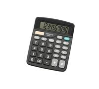 Genie Calculatrice de bureau 220 MD - 10 chiffres - Double alimentation (solaire et batterie) - Noir
