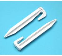 Genisys Crochets Bio, Clous dégradables compatibles pour Fixation de câble Stiga Autoclip ®, piquets pourris, ancrages au Sol dissolvants - HQ Bio, pièce:100