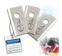 Genisys Lames de rechange en acier inoxydable compatibles avec robot tondeuse Kress Mission RTK - LongLife - 1 trou incassable [certifié DIN EN 50636] : 30