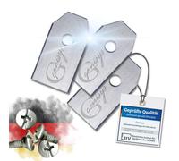 Genisys Lot de 30 lames de rechange compatibles avec Husqvarna Automower - Lames de tondeuse en acier inoxydable LongLife - Incassables - Certifiées DIN EN 50636