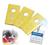 Genisys Lot de 30 lames de rechange en titane compatibles avec Landroid de Worx (1 trou HQ - Longlife - 0,9 mm) + vis [Certifié DIN EN 50636]