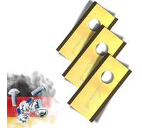 Genisys Lot de 30 lames de rechange en titane compatibles avec robot tondeuse Grouw S600, Smart Vision - LongLife - 1 trou incassable [certifié DIN EN 50636]